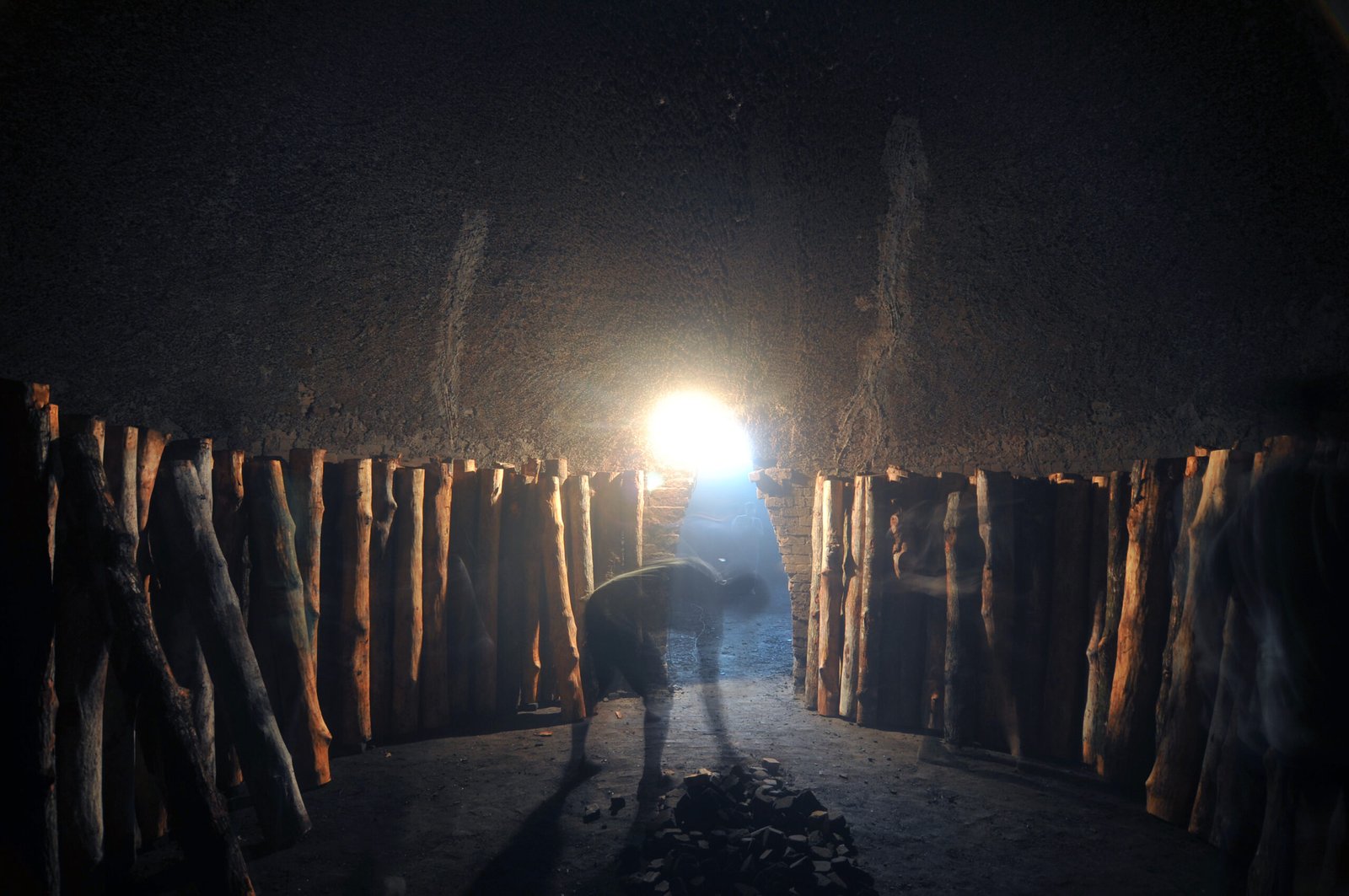 Traditional charcoal kilns at Kuala Sepetang in Perak
